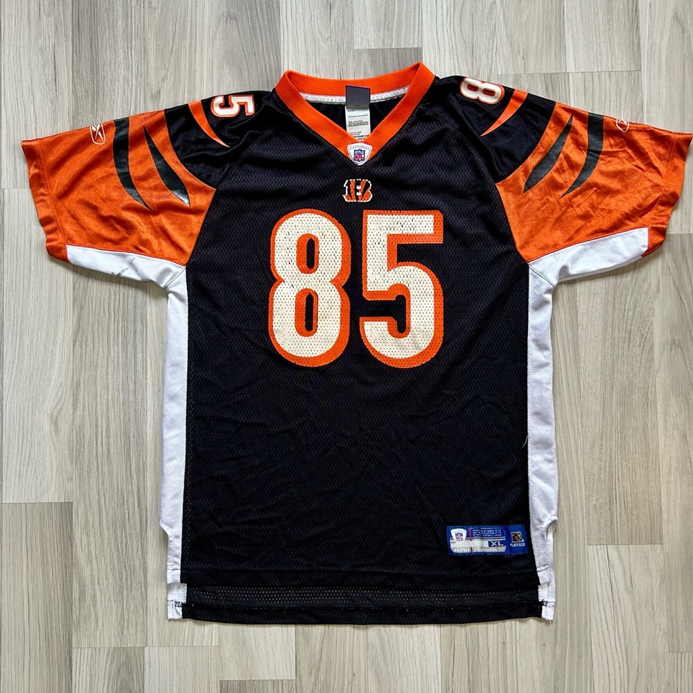 Vtg Cincinnati Bengals Chad Johnson Ochocinco NFL Reebok Jersey Size Youth XL